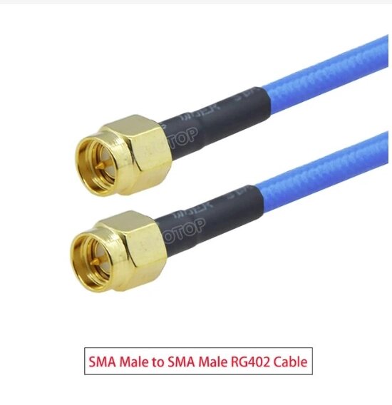 Пігтейл (перехідник) SMA-male (штир) - SMA-male (штир), кабель RG-402, 30 см від компанії ПО СПЕЦАНТЕННИ Зв'язок без перешкод! - фото 1