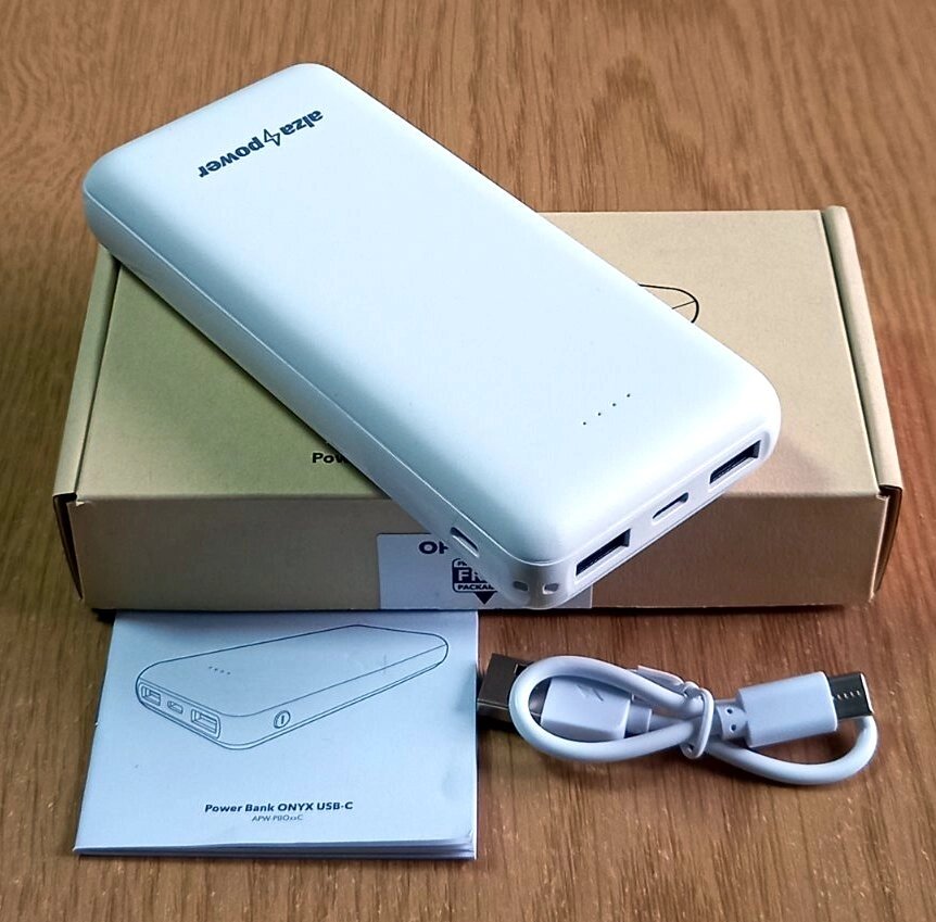 Повербанк Power Bank Alza PW3 20000 мАч USB-C, білий від компанії ПО СПЕЦАНТЕННИ Зв'язок без перешкод! - фото 1