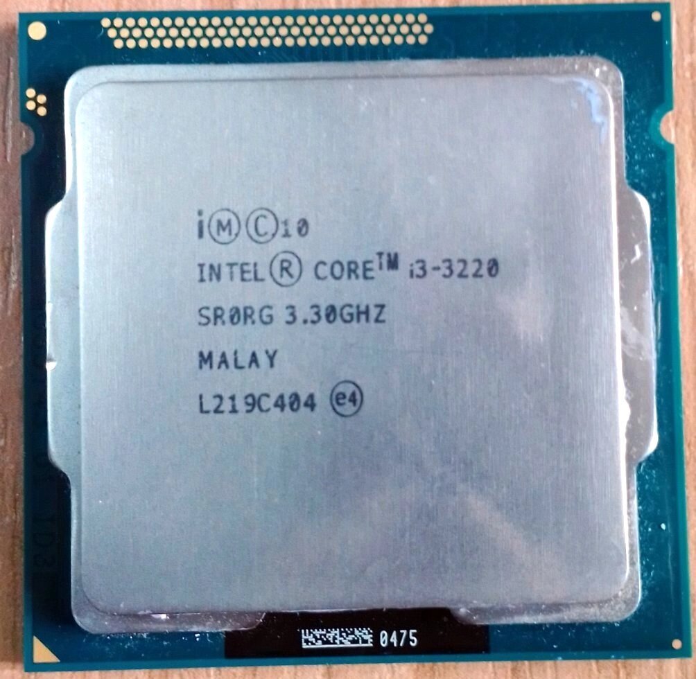 Процеcсор Intel Core i3-3220 3.3 GHz / 3MB / 5 GT / s (SR0RG). б / у робочий від компанії ПО СПЕЦАНТЕННИ Зв'язок без перешкод! - фото 1