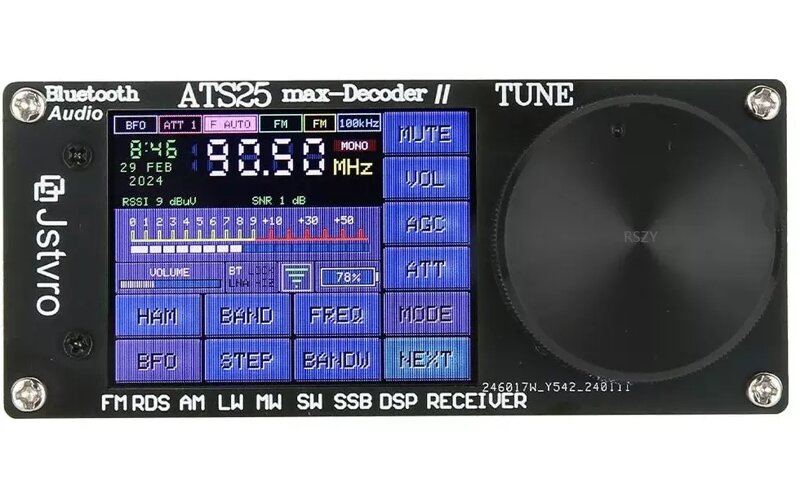Радиоприемник SI4732 ATS-25 Max-Decoder 2 вседиапазонный DSP FM LW