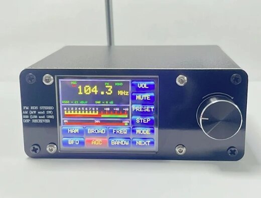 Радіоприймач Si4732 (ATS-100) стерео вседіапазонний RDS DSP FM AM LW (MW SW) SSB, 2,4" РК-дисплей, антена, стілус від компанії ПО СПЕЦАНТЕННИ Зв'язок без перешкод! - фото 1