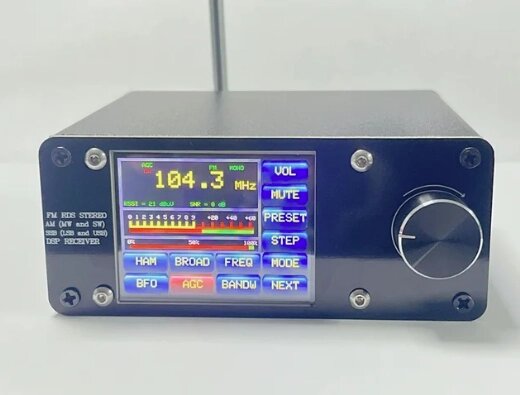 Радіоприймач стерео вседіапазонний Si4732 (ATS-100) RDS DSP FM AM LW (MW SW) SSB, 2,4" РК-дисплей, антена, стілус від компанії ПО СПЕЦАНТЕННИ Зв'язок без перешкод! - фото 1