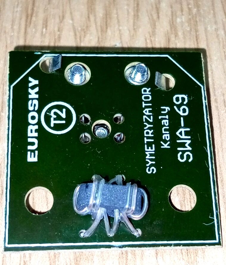 Сімметрізатор антенний для Т2 (плата узгодження) Eurosky SWA-69 YC10506 від компанії ПО СПЕЦАНТЕННИ Зв'язок без перешкод! - фото 1