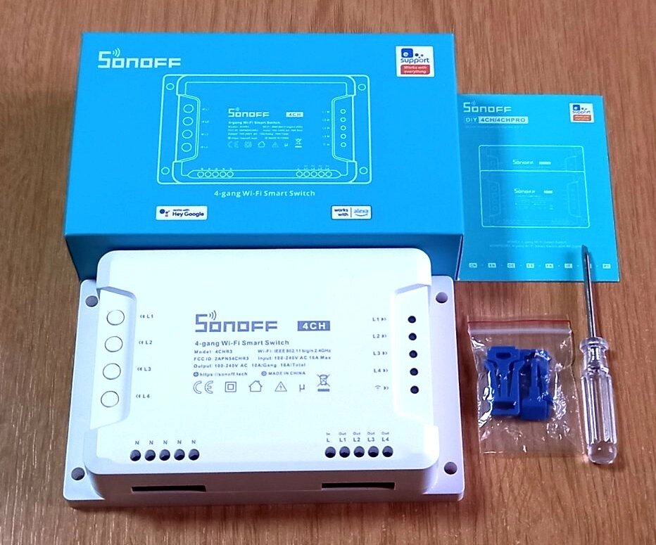 Sonoff 4CH R3 4-х Канальний WIFI Вимикач для Розумного Дому від компанії ПО СПЕЦАНТЕННИ Зв'язок без перешкод! - фото 1