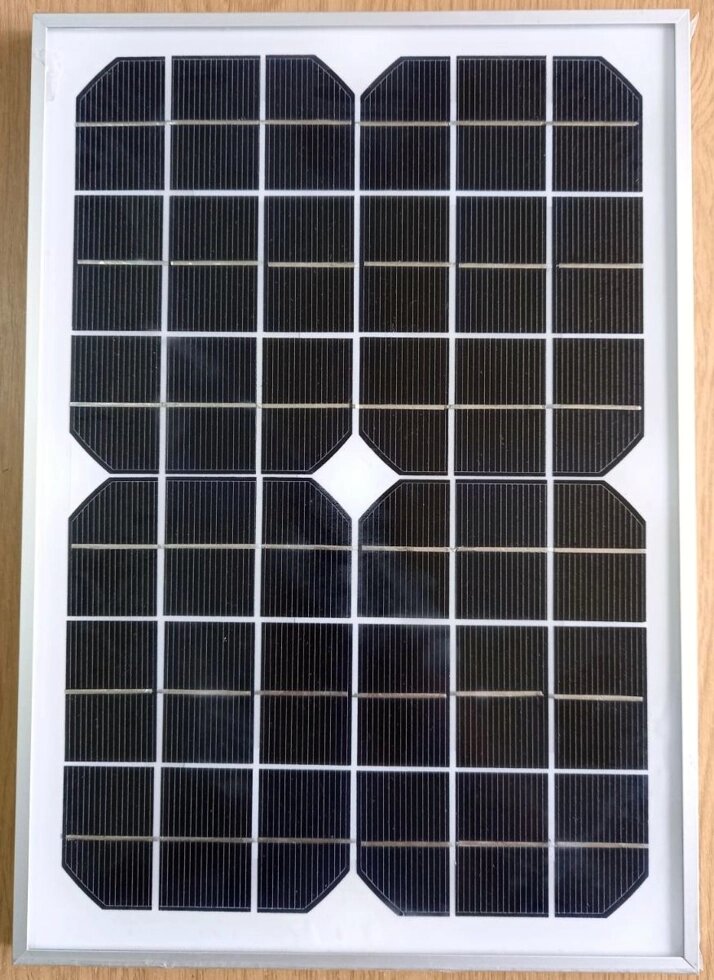 Сонячна панель монокристалічна Altek ALM-10 Вт від компанії ПО СПЕЦАНТЕННИ Зв'язок без перешкод! - фото 1