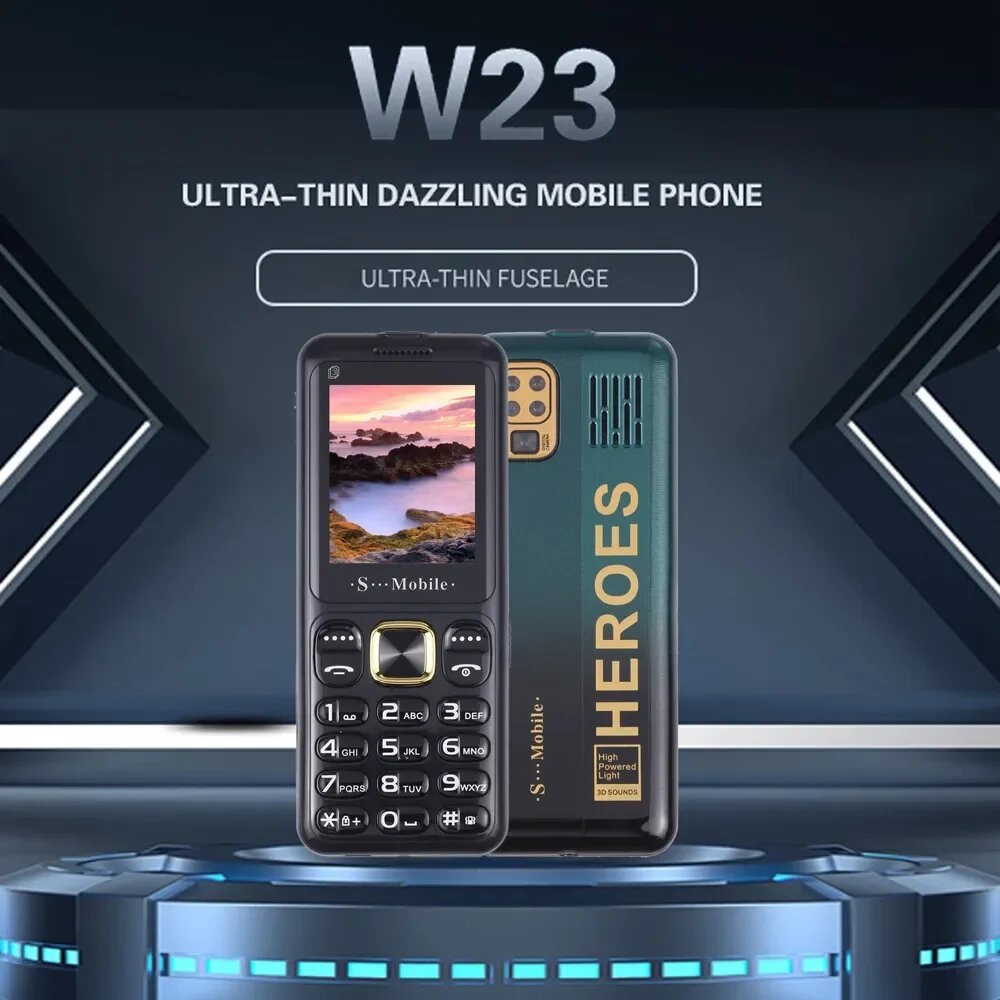 Телефон мобільний W23 2G 900/1800 МГц, 2.2", 240х320, 3хSIM-картки, ліхтар, 2500 мАг, green від компанії ПО СПЕЦАНТЕННИ Зв'язок без перешкод! - фото 1