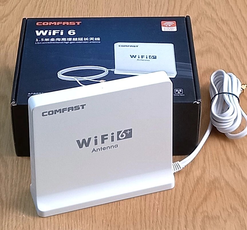 Wi-Fi 6+ антена двочастотна 2.4 ГГц/5.8 ГГц, 5 dBi, RP-SMA роз'єми, магнітна основа, CMF-24585, від компанії ПО СПЕЦАНТЕННИ Зв'язок без перешкод! - фото 1