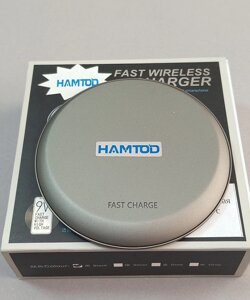 Зарядка магнітна бездротова Hamtod 10Вт c індикатором для смартфонів