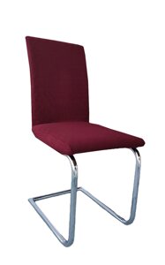 Еластичний чохол на стілець універсальний натяжний декоративний декоративний колір синій