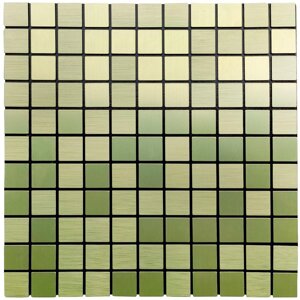 Самоклейна алюмінієва плитка зелене золото мозаїка 300х300х3мм SW-00001168 (D)