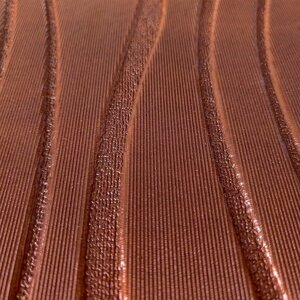 Самоклейна декоративна стельово-стінова 3D панель коричневі хвилі 600*600*5 мм SW-00001882